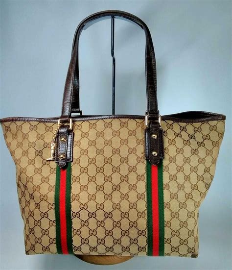 gucci cherry line tote|Gucci canvas sherry line.